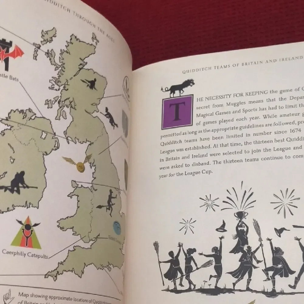Harry Potter, Quidditch Through the Ages Book, EUC